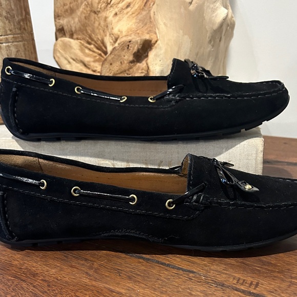 Clarks Artisan Dunbar Cruiser Moccasin black suede leather loafers size 9M - Picture 7 of 8